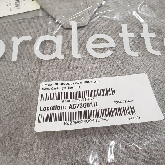 NWT LORALETTE Lyla Cardigan‎ in Gray Marble Size 3X - Picture 8 of 9